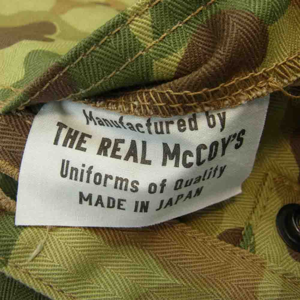 The REAL McCOY'S ザリアルマッコイズ P-44 ダックハンター カモ ミリタリー ジャケット カーキ系 38R【美品】【中古】
