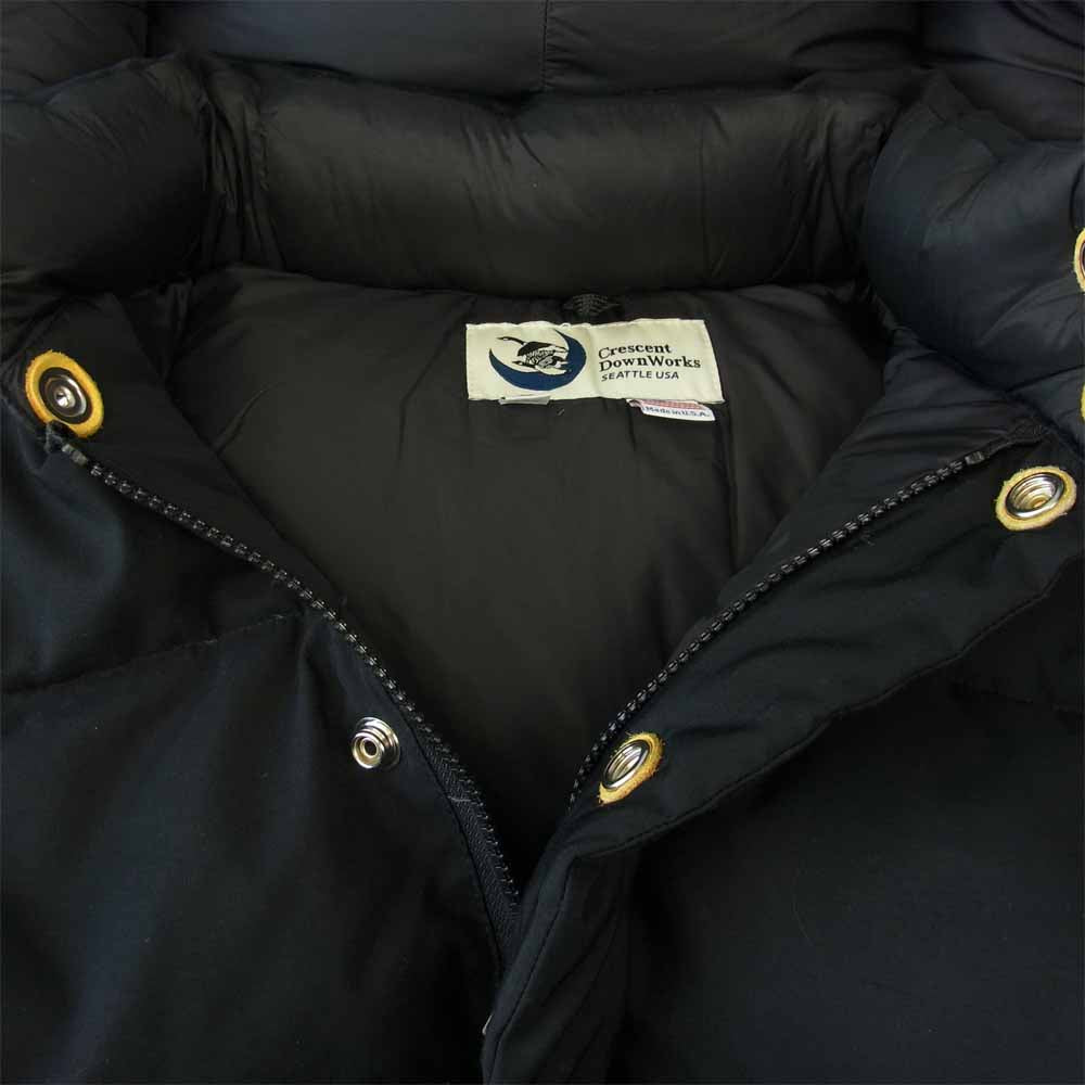 Crescent Down Works クレセントダウンワークス USA製 DOWN SWEATER 60/40 ダウン ジャケット ダークネイビー系 S【中古】