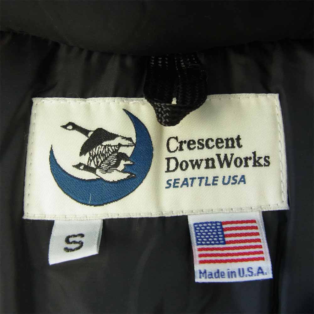 Crescent Down Works クレセントダウンワークス USA製 DOWN SWEATER 60/40 ダウン ジャケット ダークネイビー系 S【中古】