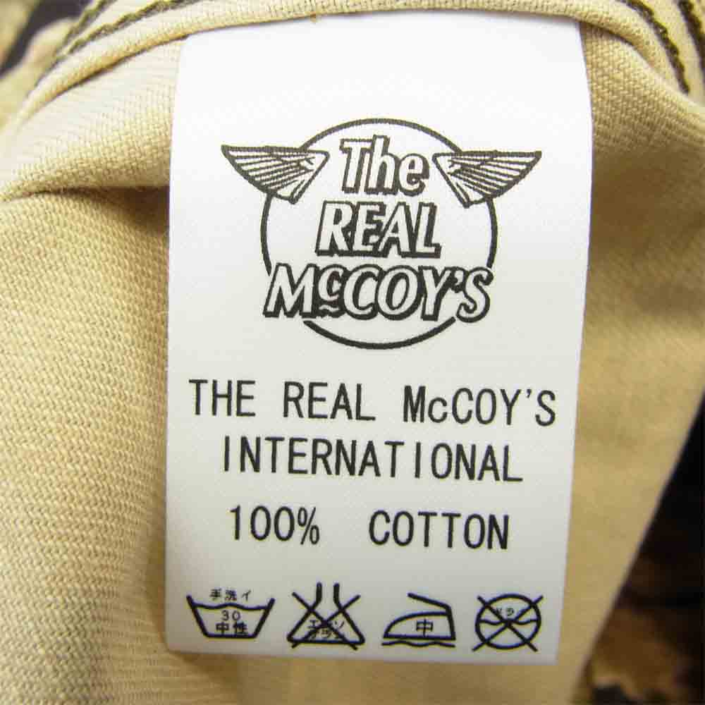 The REAL McCOY'S ザリアルマッコイズ タイガーストライプ カモフラージュ ユーティリティ シャツ 刺繍 スーべニア ジャケット カーキ系 M【美品】【中古】