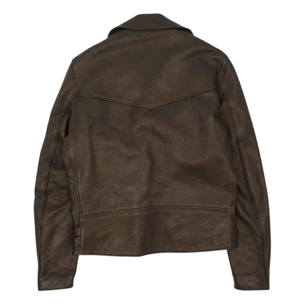 Lewis Leathers ルイスレザー 391T × THE REAL McCOY'S リアルマッコイズ Lightning ライトニング ディアスキン タイトフィット ライダース ジャケット ブラウン系 40【美品】【中古】