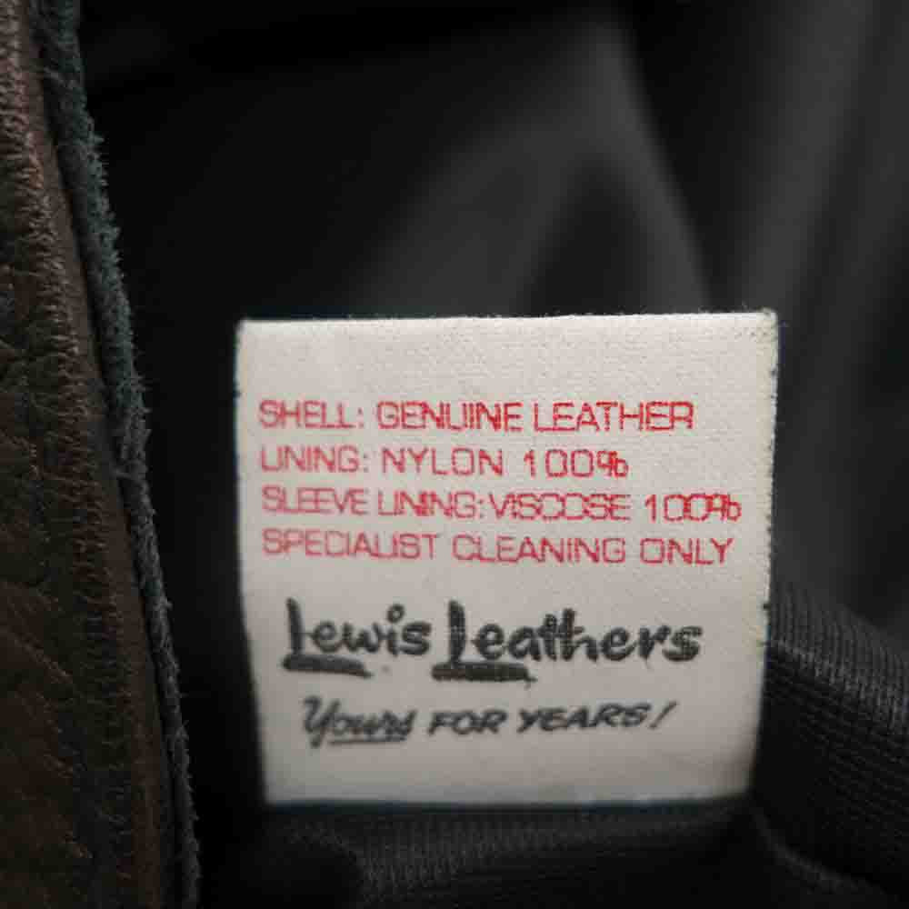 Lewis Leathers ルイスレザー 391T × THE REAL McCOY'S リアルマッコイズ Lightning ライトニング ディアスキン タイトフィット ライダース ジャケット ブラウン系 40【美品】【中古】