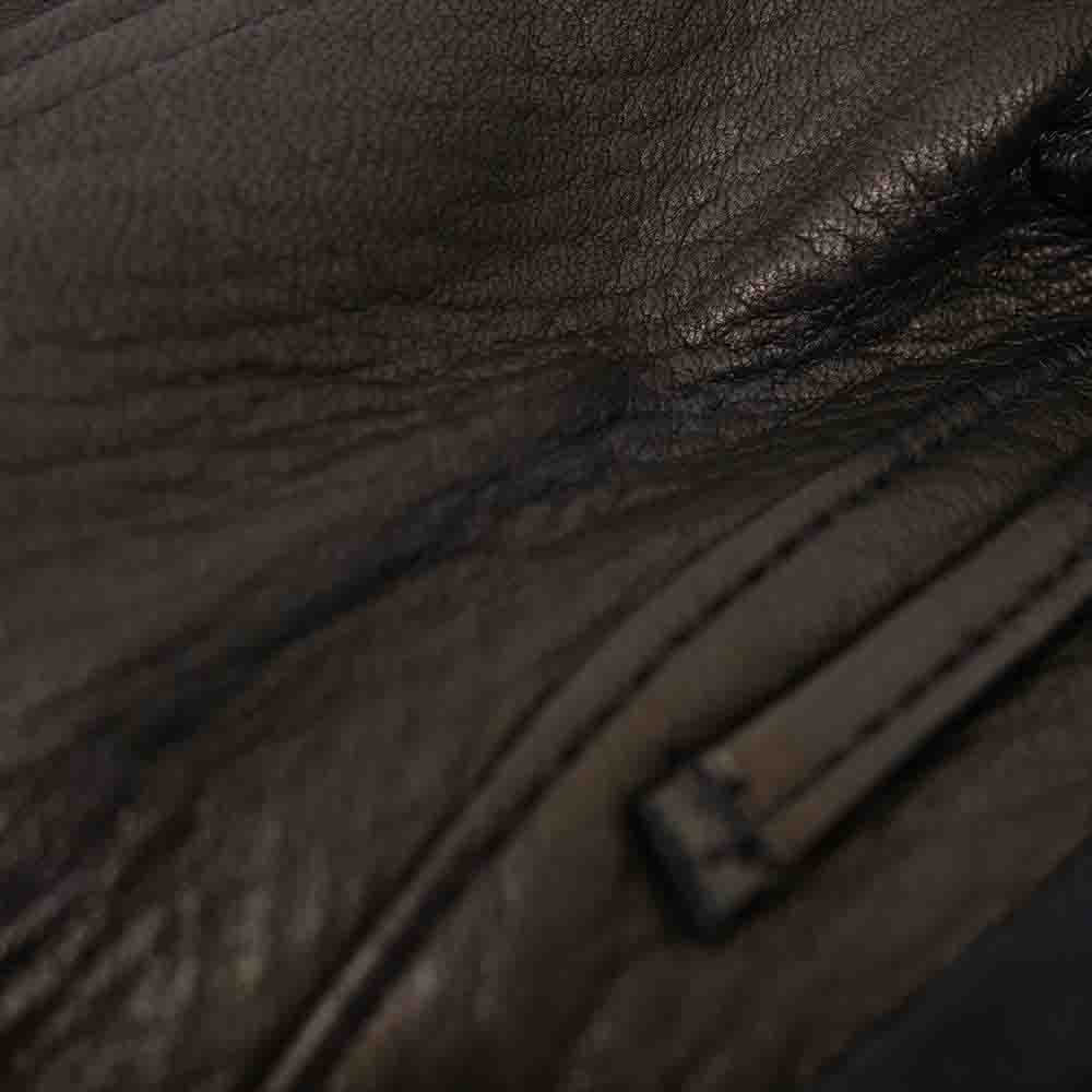 Lewis Leathers ルイスレザー 391T × THE REAL McCOY'S リアルマッコイズ Lightning ライトニング ディアスキン タイトフィット ライダース ジャケット ブラウン系 40【美品】【中古】
