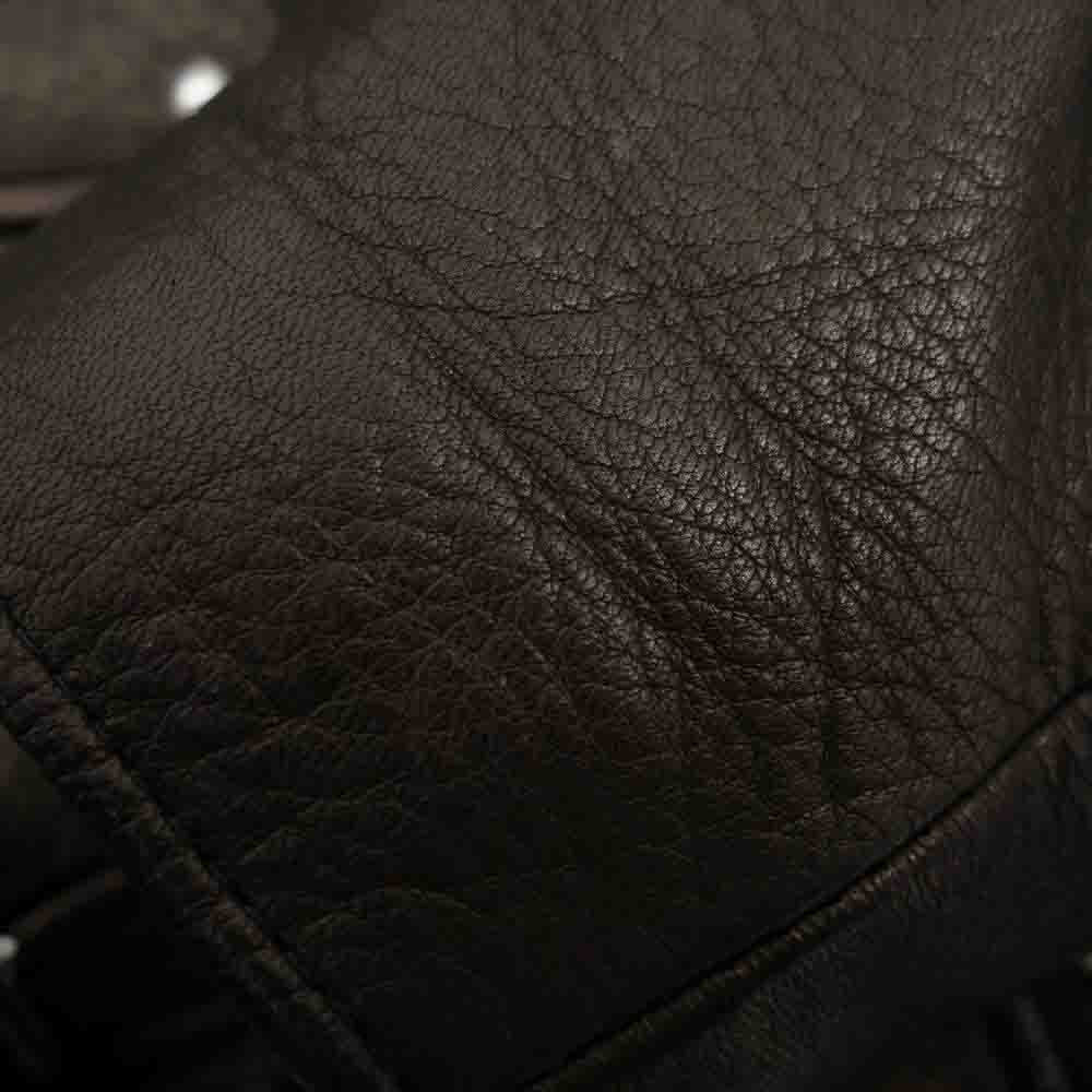 Lewis Leathers ルイスレザー 391T × THE REAL McCOY'S リアルマッコイズ Lightning ライトニング ディアスキン タイトフィット ライダース ジャケット ブラウン系 40【美品】【中古】
