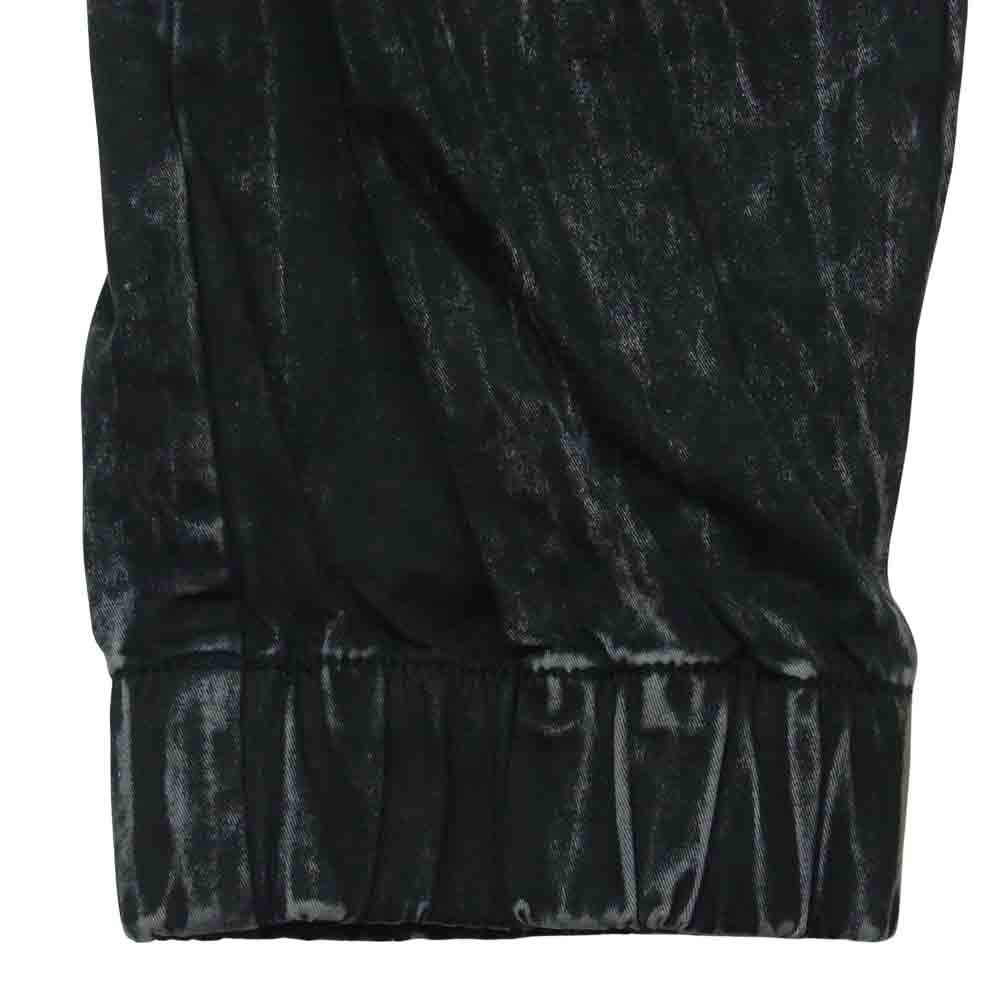 ゼインローブ ウォッシュ加工 スリム ストレッチ ジョガー パンツ ブラック系 38【美品】【中古】