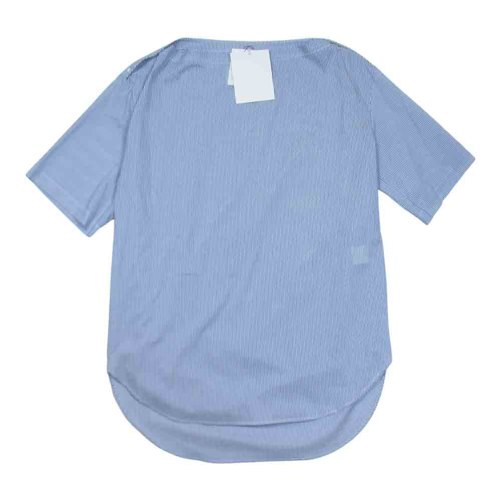 フィックスステュディオス 17SS SS17-M102 OUTLOOK T-SHIRT アウトルック ボートネック ストライプ プルオーバー 半袖 シャツ ネイビー系 S【極上美品】【中古】