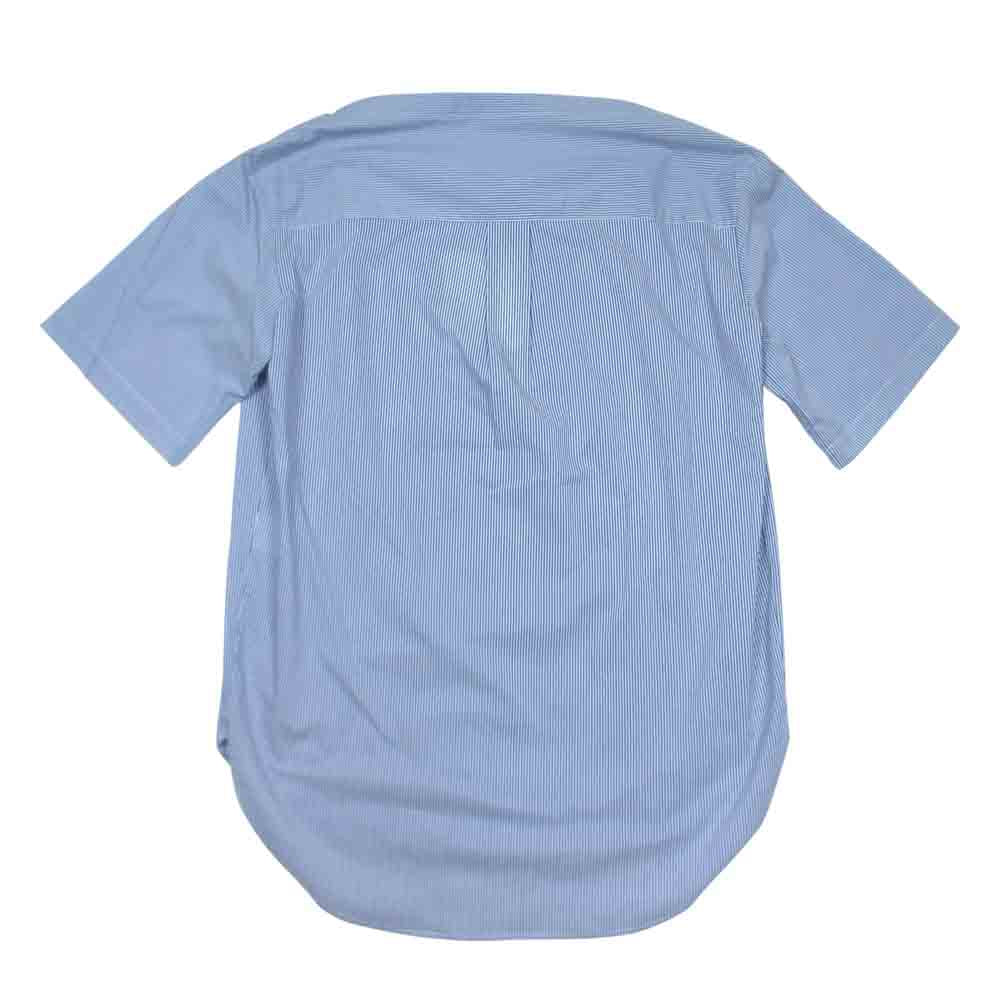 フィックスステュディオス 17SS SS17-M102 OUTLOOK T-SHIRT アウトルック ボートネック ストライプ プルオーバー 半袖 シャツ ネイビー系 S【極上美品】【中古】