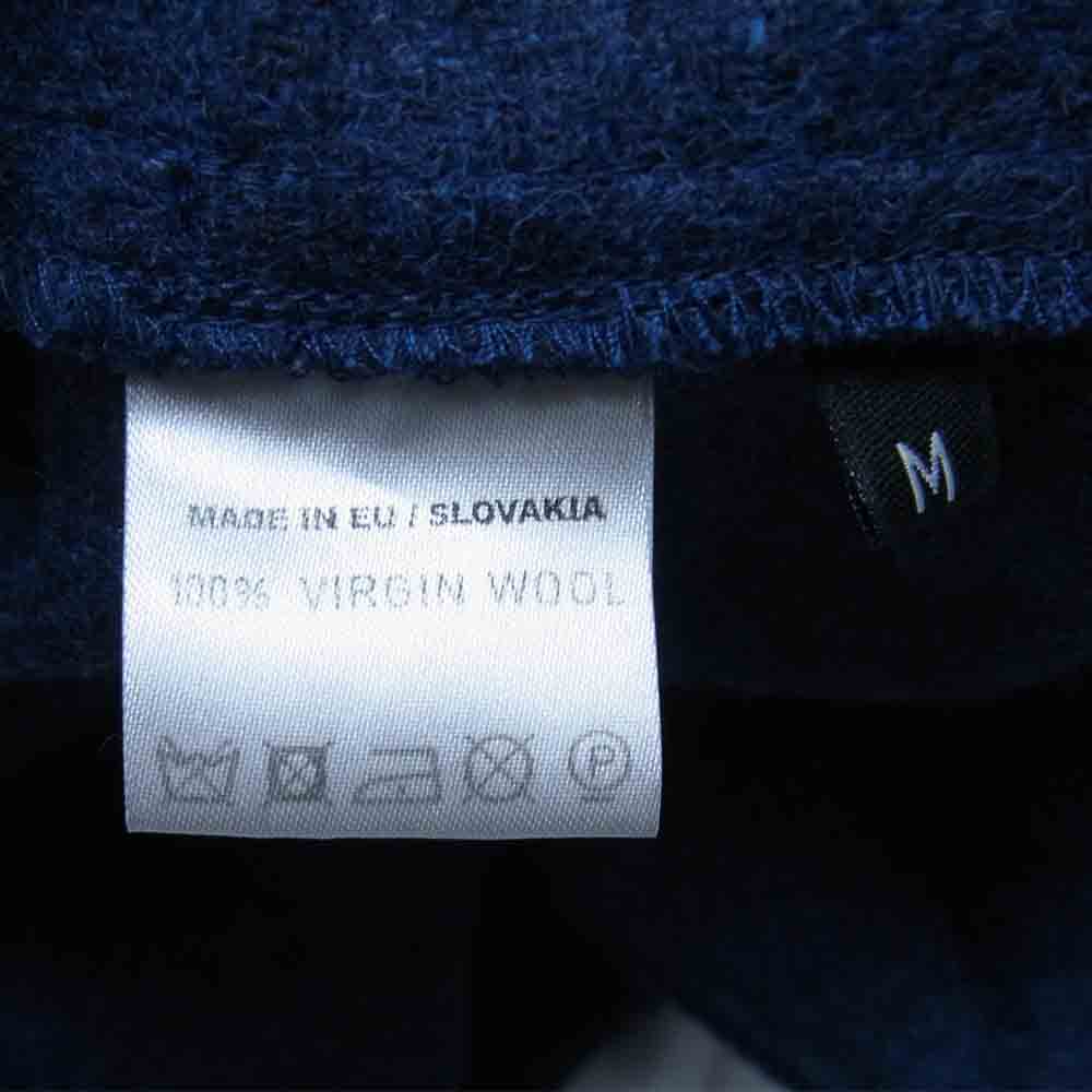 ハウスオブザベリーアイランド ヴァージンウール オーバーサイズ ウール フーディ ブルー系 M【美品】【中古】