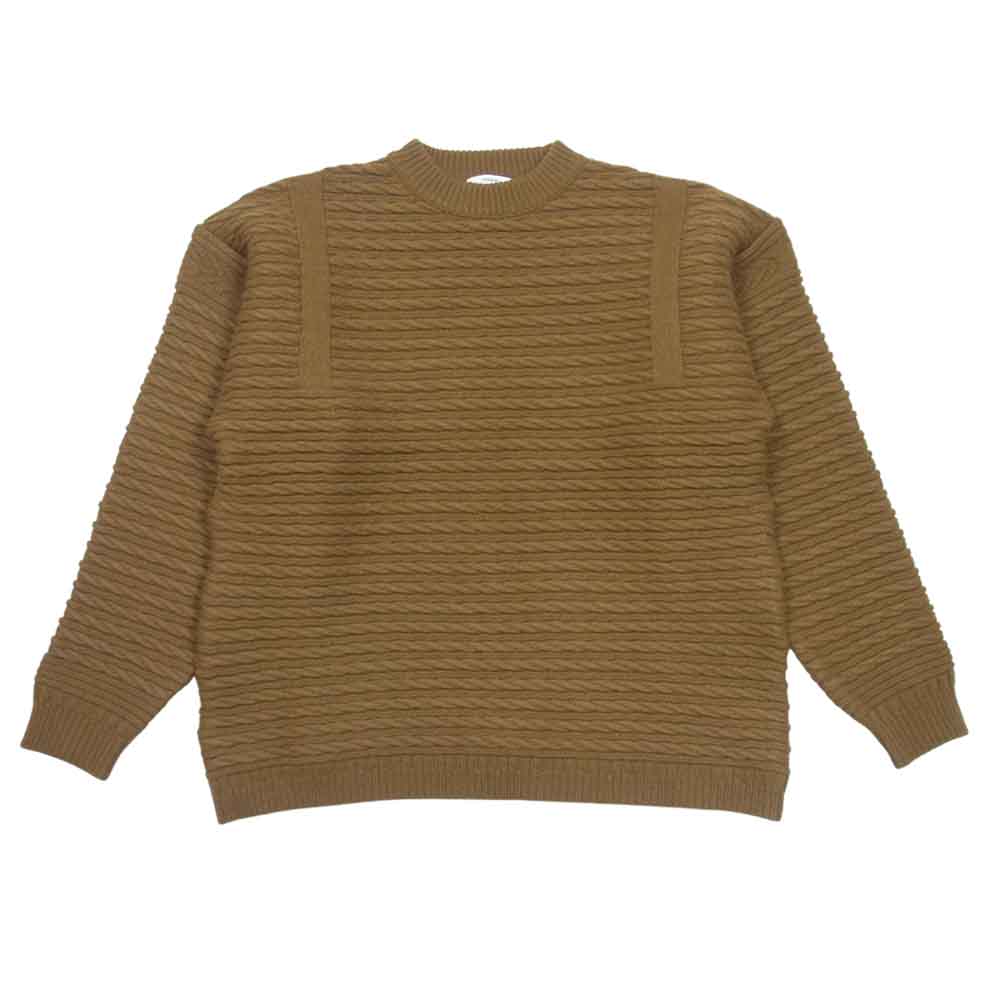 ヤシキ 18AW YSK-18AW-KN08 Kodou Knit クルーネック 長袖 ニット セーター ブラウン系 2【中古】