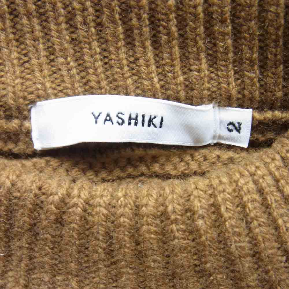ヤシキ 18AW YSK-18AW-KN08 Kodou Knit クルーネック 長袖 ニット セーター ブラウン系 2【中古】