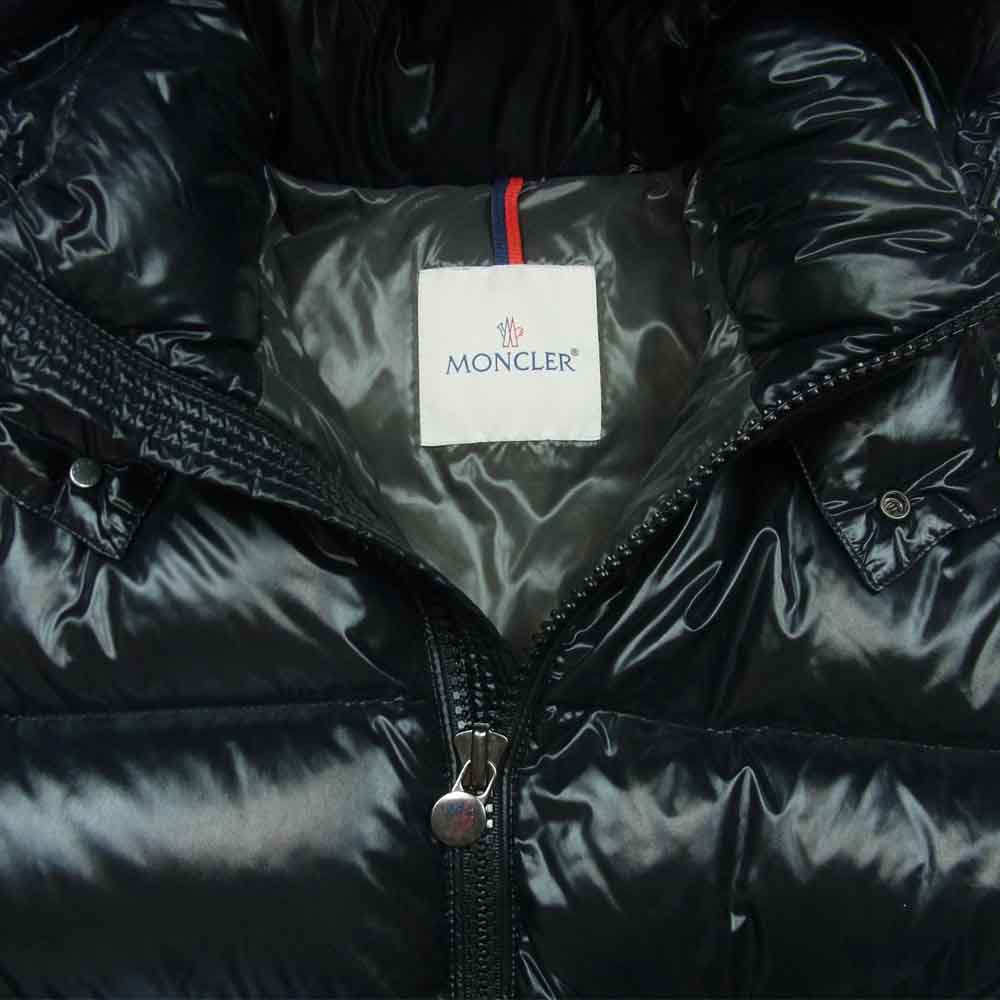 MONCLER モンクレール MAYA マヤ フード着脱 ダウン ジャケット ルーマニア製 ブラック系 00【中古】