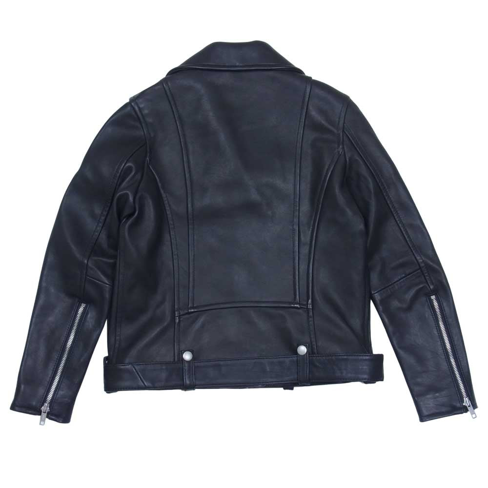 JOURNAL STANDARD ジャーナルスタンダード ラムレザー ダブル ライダース ジャケット ブラック系 S【中古】