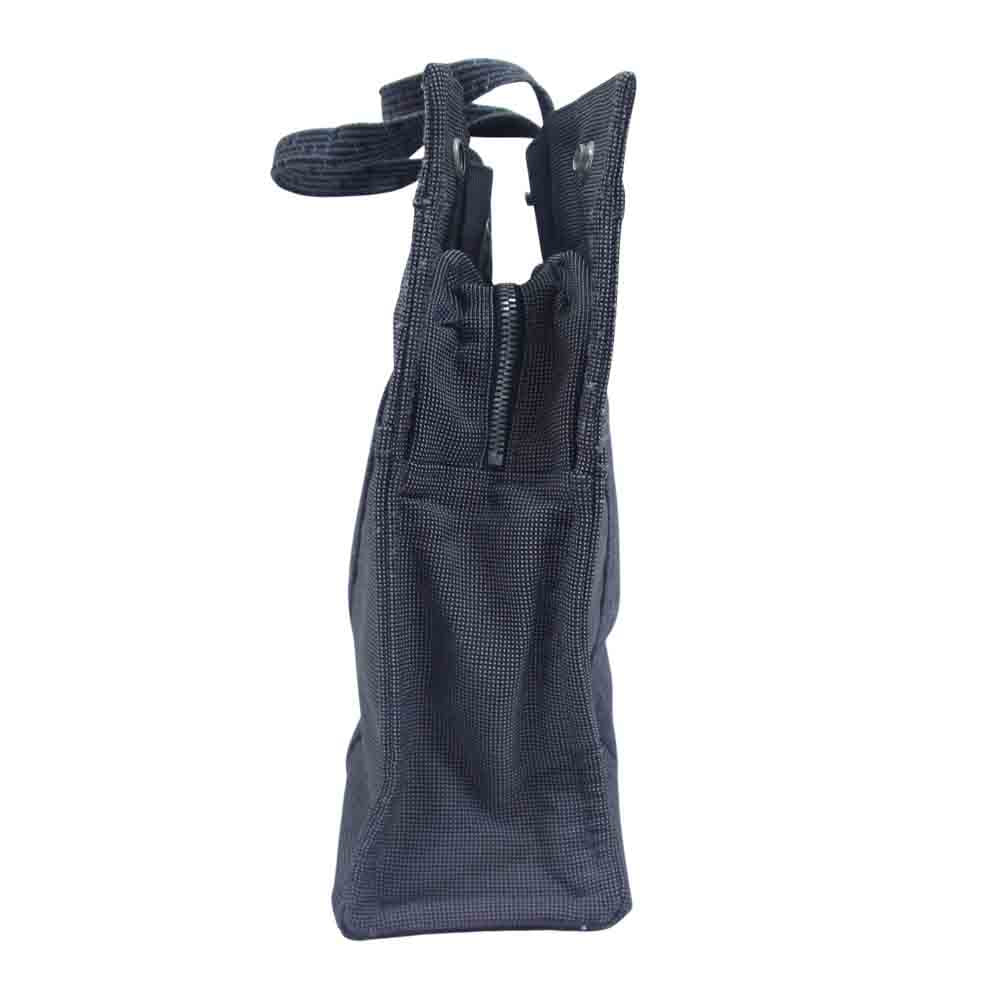 HERMES エルメス エールラインMM キャンバス トート バック ダークグレー系【中古】