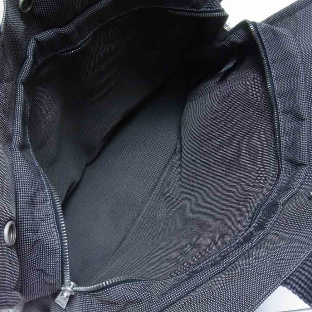 HERMES エルメス エールラインMM キャンバス トート バック ダークグレー系【中古】
