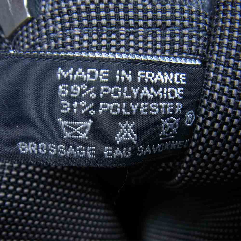 HERMES エルメス エールラインMM キャンバス トート バック ダークグレー系【中古】