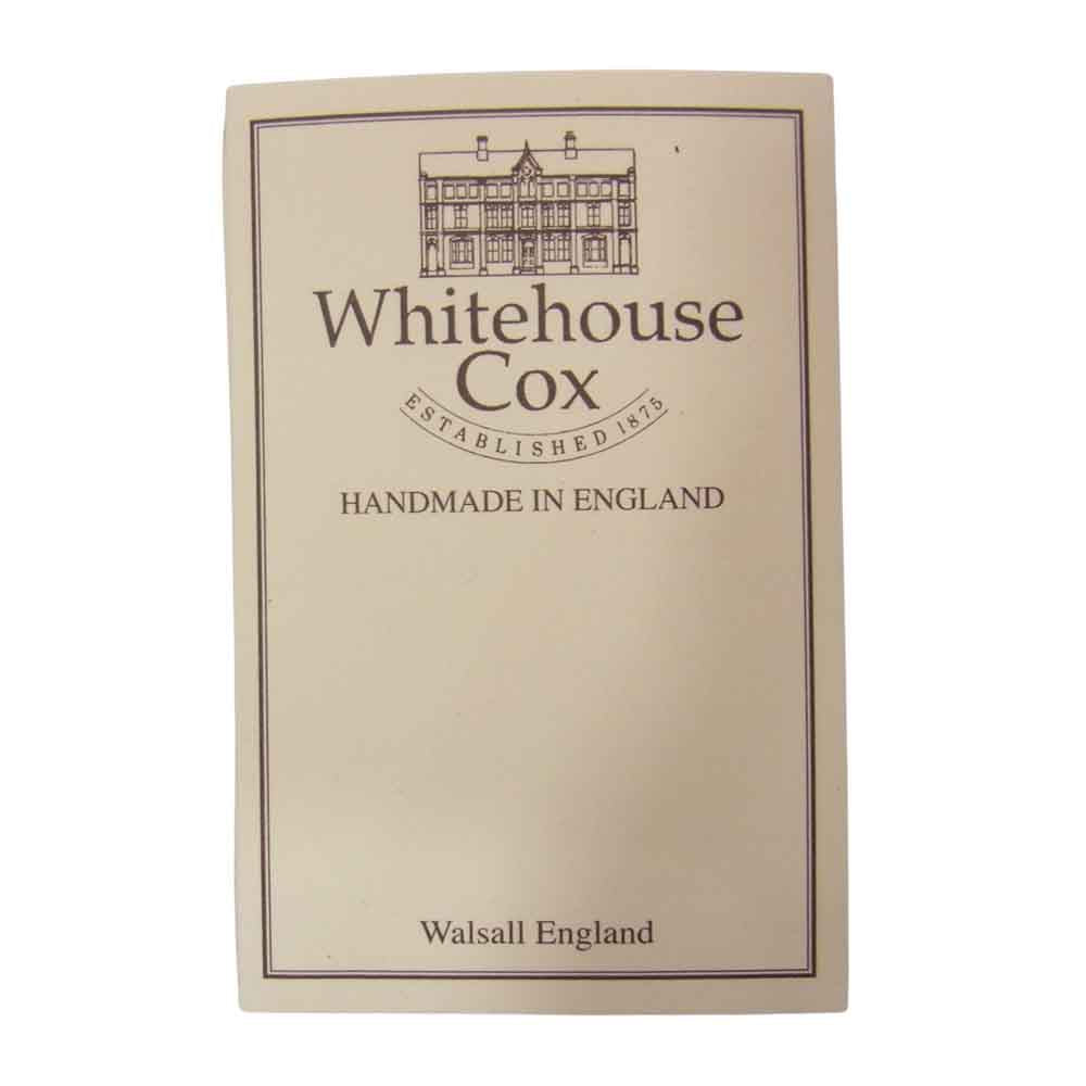 WHITE HOUSE COX ホワイトハウスコックス LONG ZIP WALLET BRIDLE ラウンドジップ ブライドルレザー ウォレット 長財布 ネイビー系【中古】