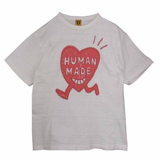 HUMAN MADE ヒューマンメイド Heart Running Tee ハート ランニング Tシャツ ホワイト系 M【中古】