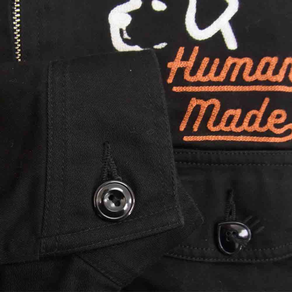 HUMAN MADE ヒューマンメイド WORK JACKET 犬刺繍 ワーク ジャケット ブラック系 S【中古】