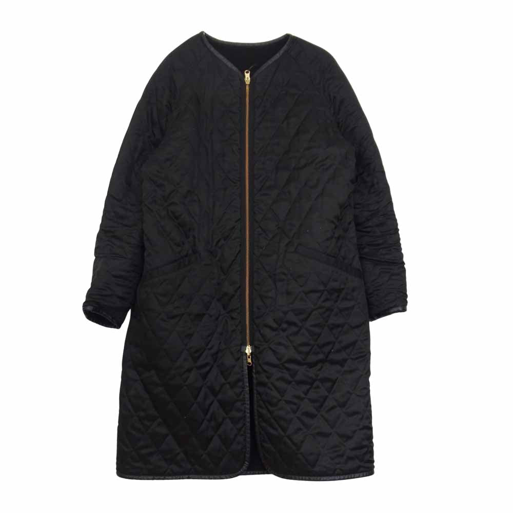 アンルート 15AW 7225-162-0415 ウール シャギー リバーシブル ノーカラー コート ブラック系 2【中古】