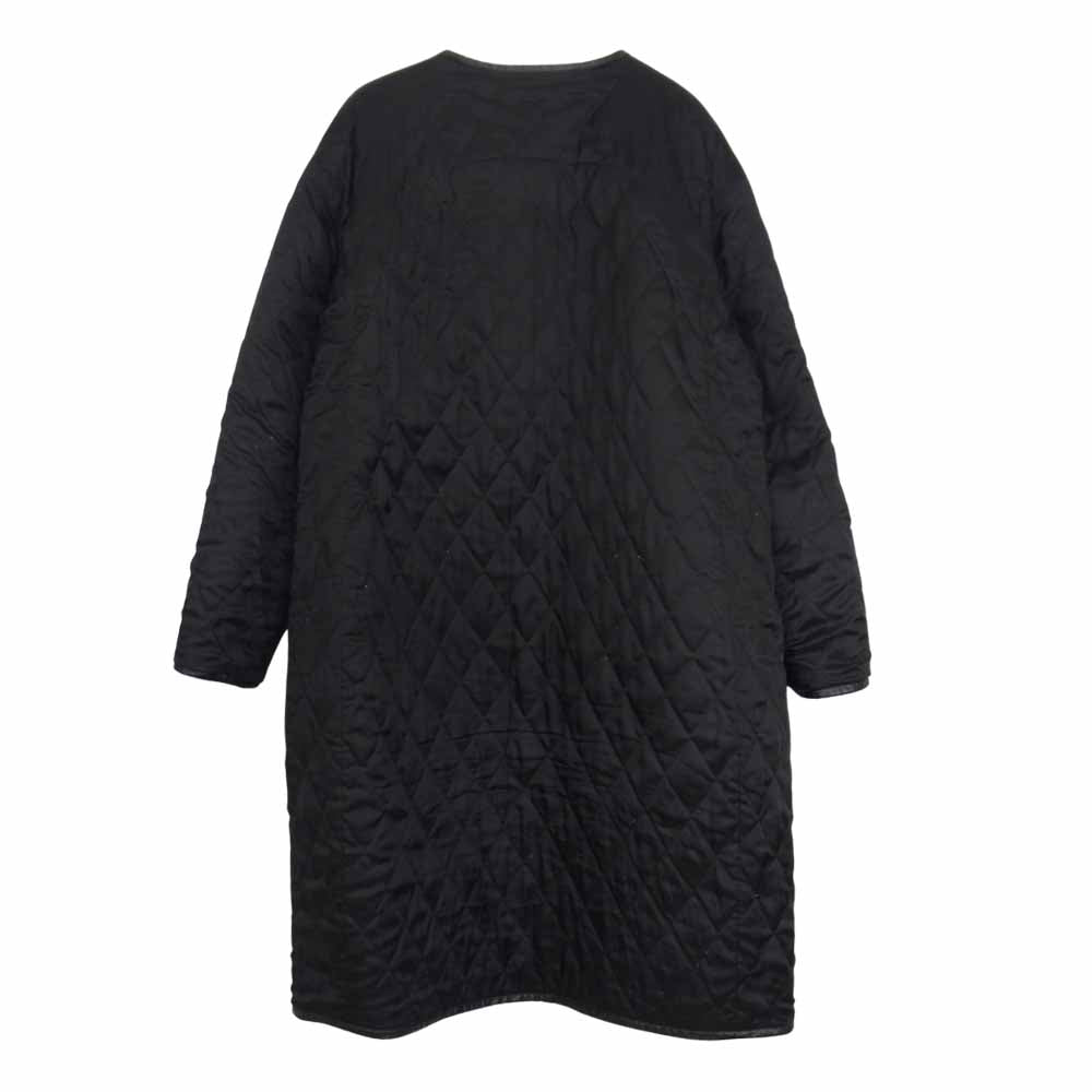 アンルート 15AW 7225-162-0415 ウール シャギー リバーシブル ノーカラー コート ブラック系 2【中古】