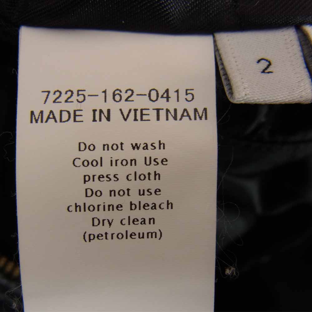 アンルート 15AW 7225-162-0415 ウール シャギー リバーシブル ノーカラー コート ブラック系 2【中古】
