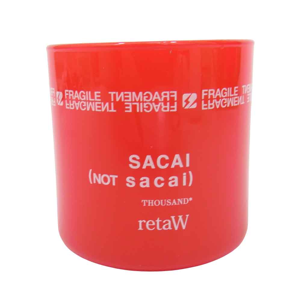 Sacai サカイ × retaW × Fragment Design 19SS 19-02039M フラグメントデザイン リトゥ フレグランスキャンドル レッド系【新古品】【未使用】【中古】