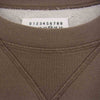 MAISON MARGIELA メゾンマルジェラ 50GP001025133 国内正規品 14ライン レザー エルボーパッチ クルーネック スウェット ブラウン系 46【中古】