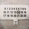 MAISON MARGIELA メゾンマルジェラ 50GP001025133 国内正規品 14ライン レザー エルボーパッチ クルーネック スウェット ブラウン系 46【中古】