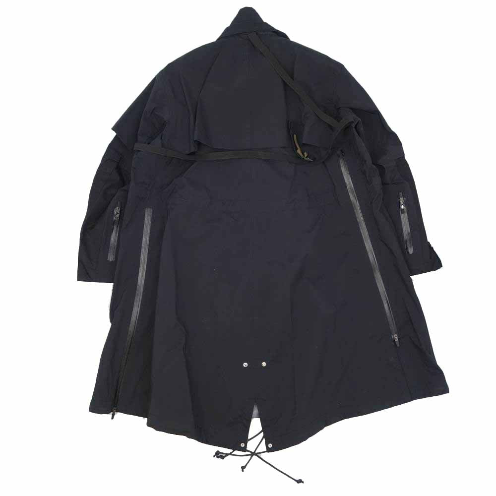 Sacai サカイ × ACRONYM 22-02760M TRENCH COAT アクロニウム レイヤー 撥水 ドッキング トレンチコート ブラック系 001 1【新古品】【未使用】【中古】