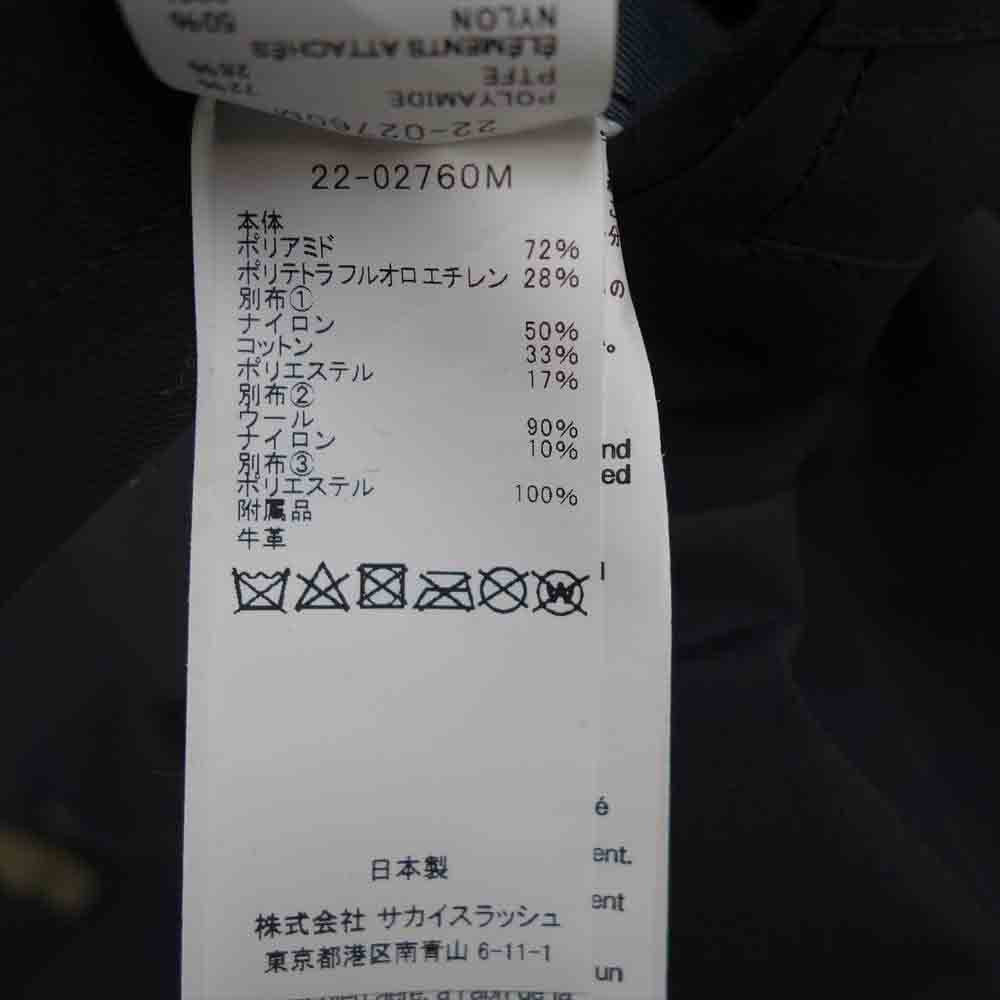 Sacai サカイ × ACRONYM 22-02760M TRENCH COAT アクロニウム レイヤー 撥水 ドッキング トレンチコート ブラック系 001 1【新古品】【未使用】【中古】