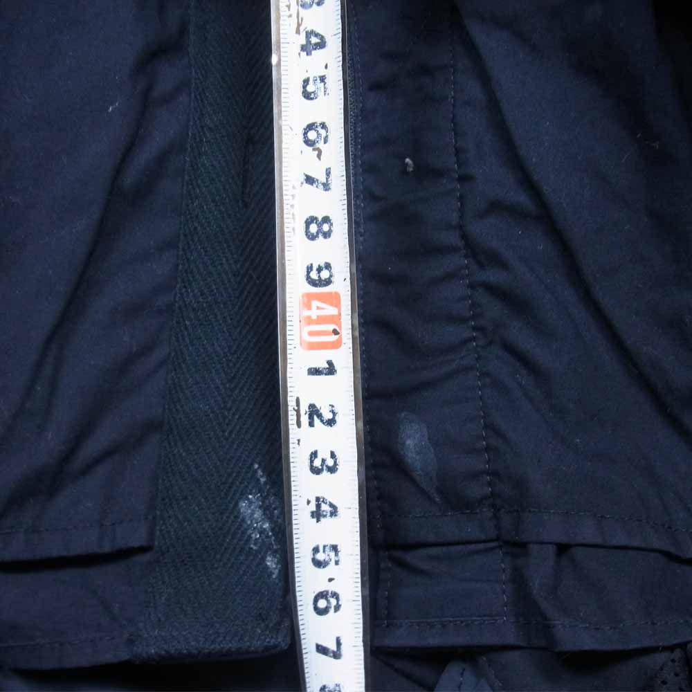 Sacai サカイ 21AW 21-02582M Cotton Poplin Shirt コットン ポプリン シャツ ドッキング ジャケット  ネイビー系 2【中古】