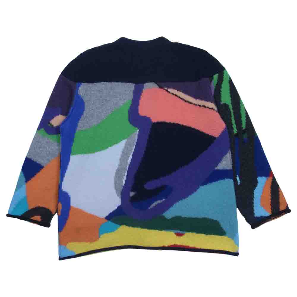 Sacai サカイ KAWS 21AW 21-02578M Jaqcuard Knit Cardigan カウズ ジャガード ニット カーディガン マルチカラー系 2【中古】