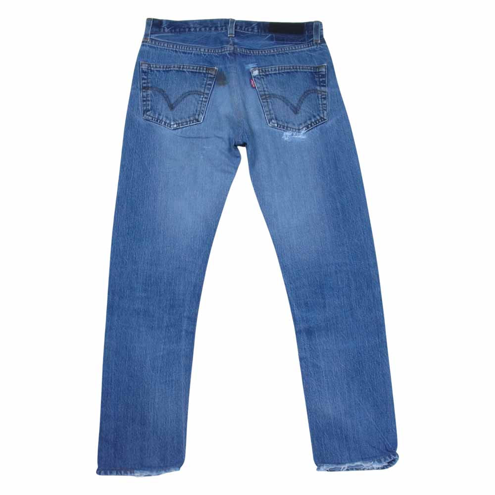 Levi's リーバイス RE DONE リダン ダメージ加工 ボタンフライ デニム パンツ インディゴブルー系 29【中古】