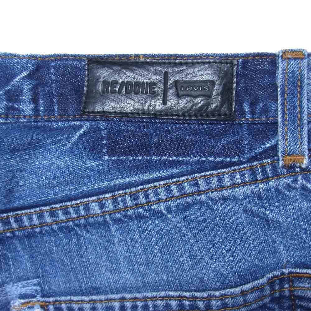 Levi's リーバイス RE DONE リダン ダメージ加工 ボタンフライ デニム パンツ インディゴブルー系 29【中古】