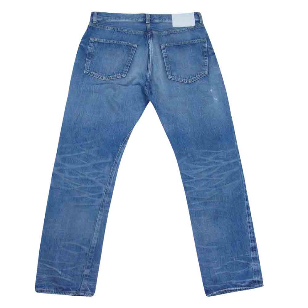 Ron Herman ロンハーマン DENIM ダメージ加工 リペア加工 セルビッジ 赤耳 ボタンフライ デニム パンツ インディゴブルー系 32【中古】