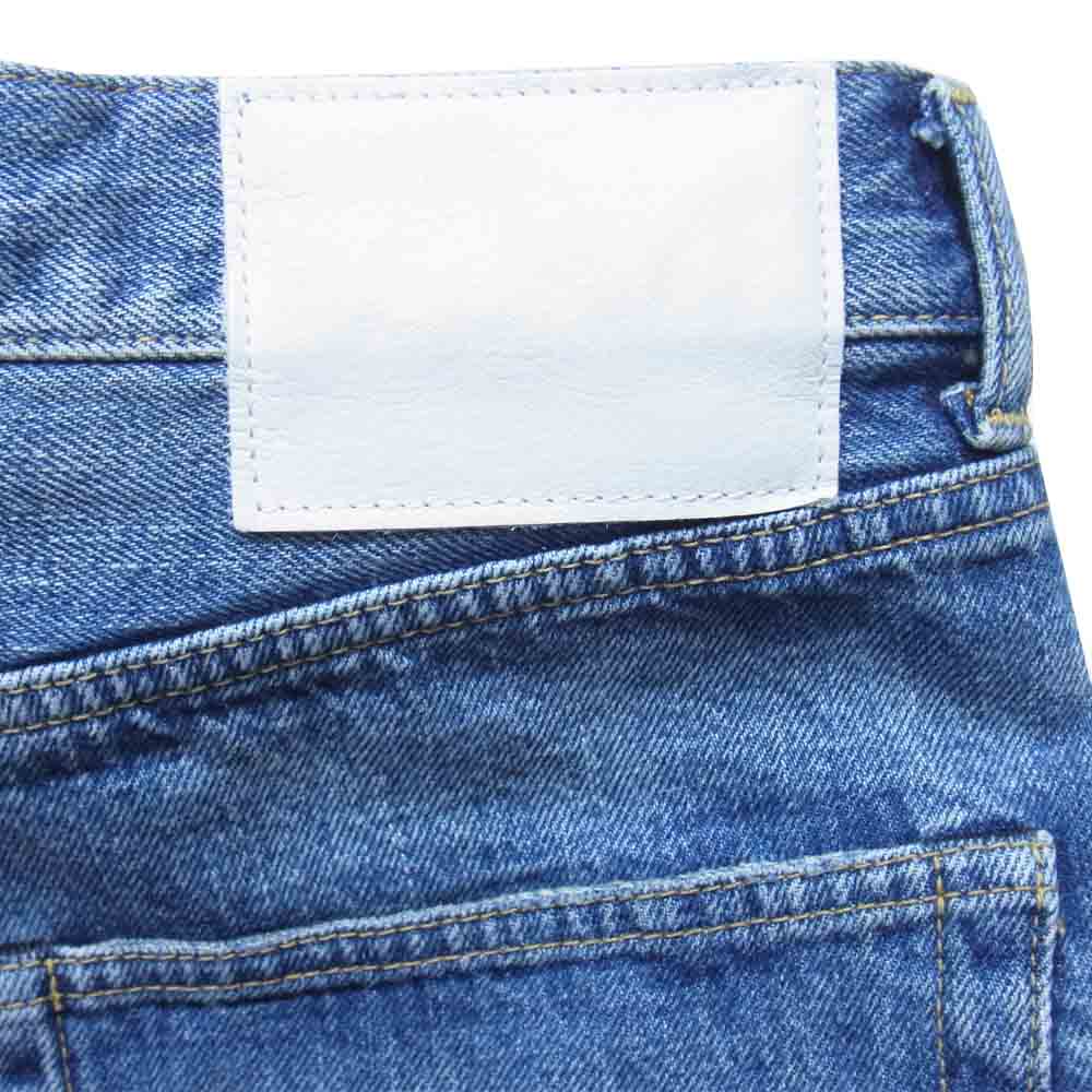 Ron Herman ロンハーマン DENIM ダメージ加工 リペア加工 セルビッジ 赤耳 ボタンフライ デニム パンツ インディゴブルー系 32【中古】