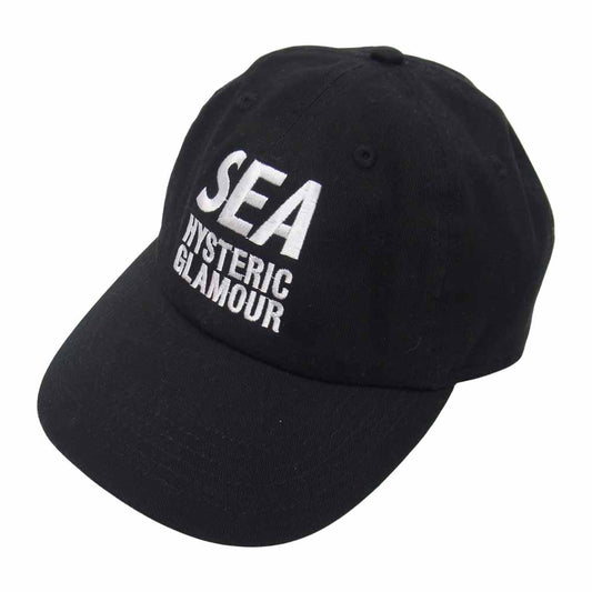 HYSTERIC GLAMOUR ヒステリックグラマー × WIND AND SEA CAP ウインダンシー キャップ ブラック系【美品】【中古】