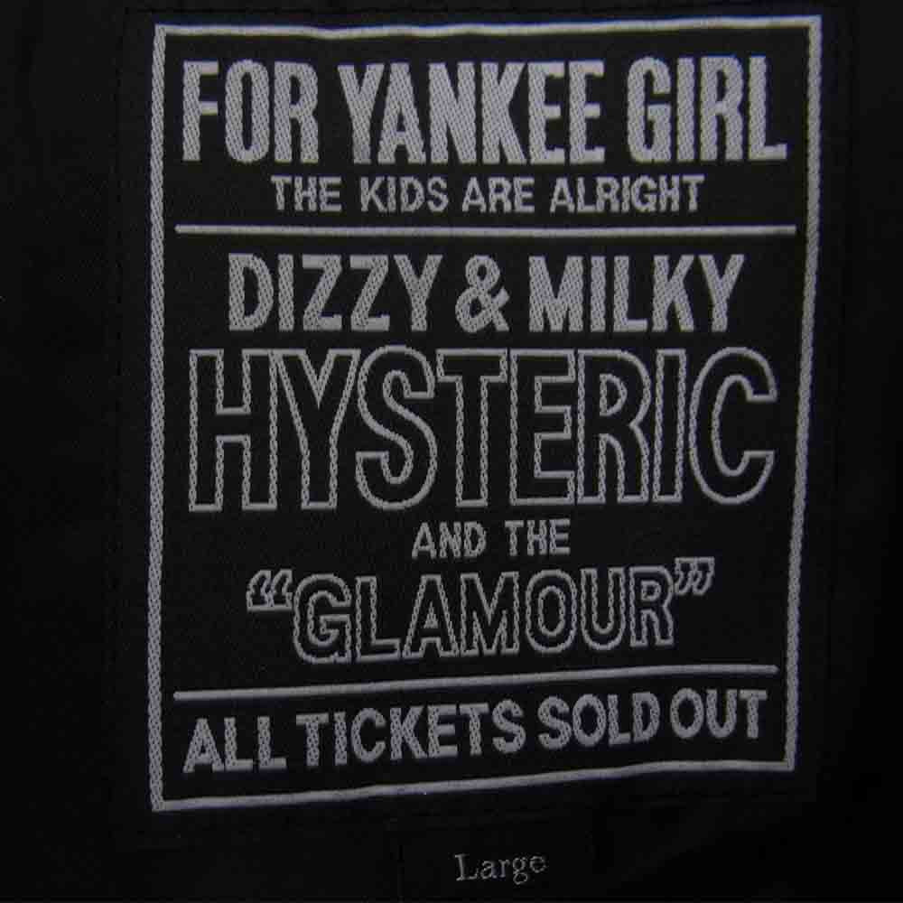 HYSTERIC GLAMOUR ヒステリックグラマー 02213LB01 カウレザー スタッズ ブルゾン ライダース ジャケット ブラック系 L【美品】【中古】