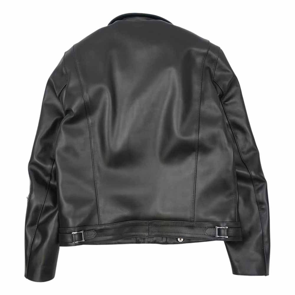 Lewis Leathers ルイスレザー 441T CYCLONE TIGHT FIT HORSEHIDE サイクロンタイトフィットホースハイド ライダース ジャケット ベージュZIPテープ ブラック系 42【美品】【中古】