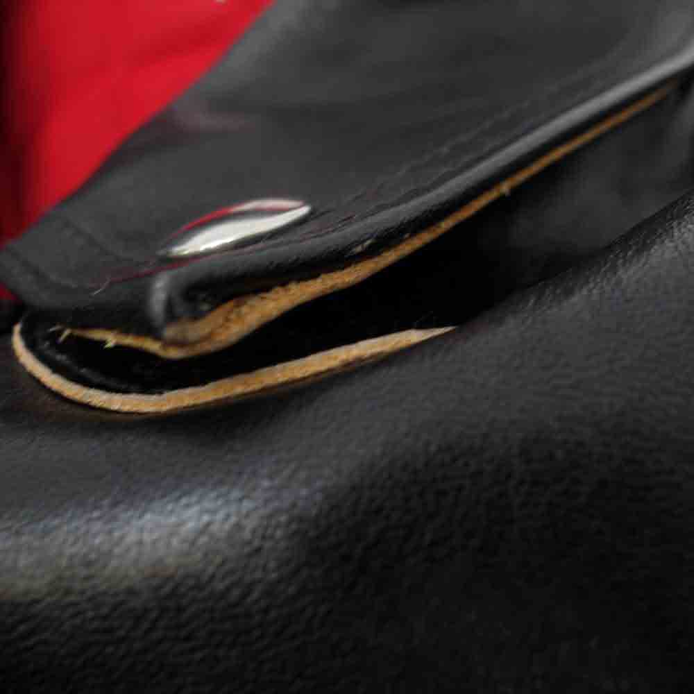 Lewis Leathers ルイスレザー 391T 茶芯 ベジタブル タンニン カウハイド LIGHTNING TIGHT FIT ライトニング ライダース ジャケット ブラック系 42【美品】【中古】