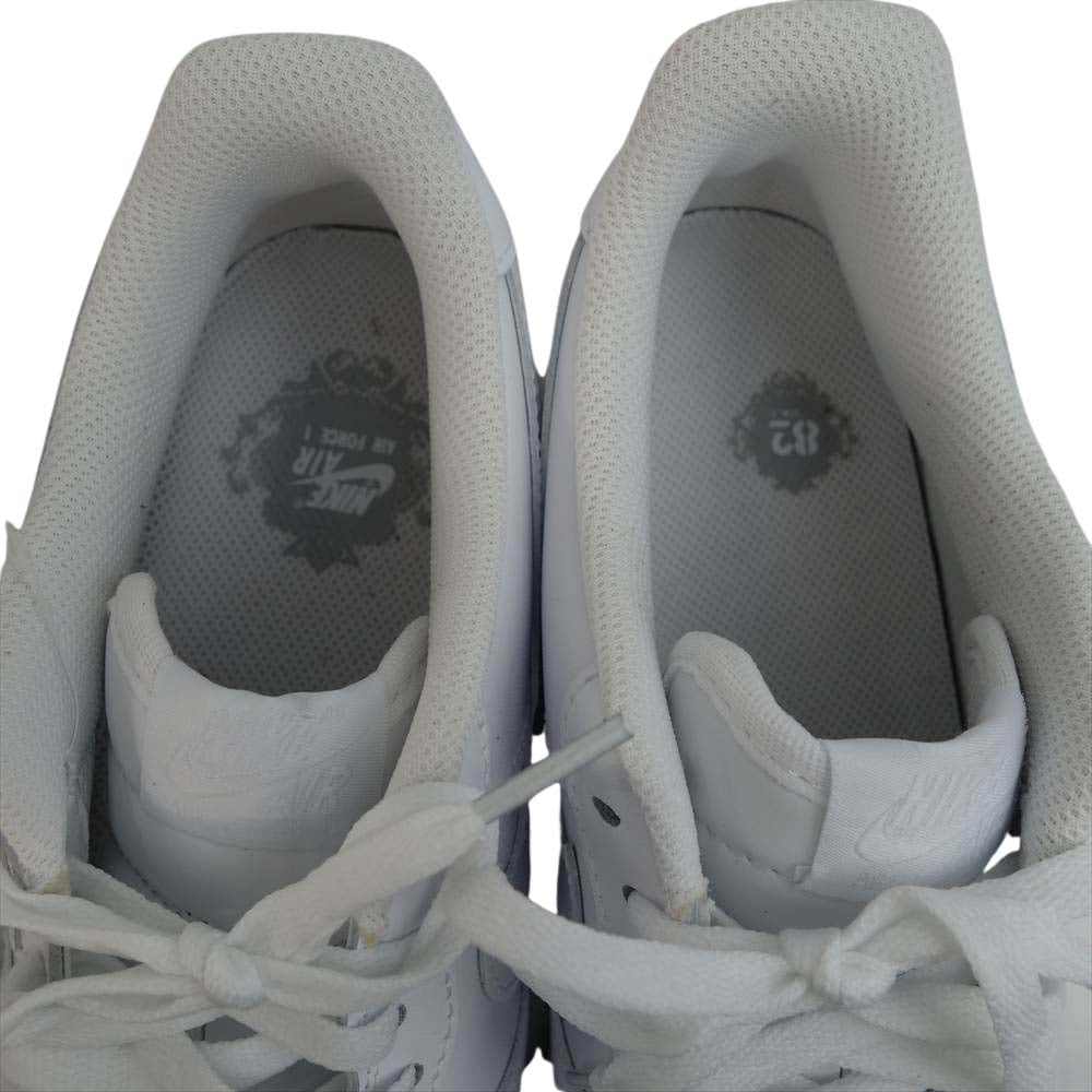 NIKE ナイキ 315122-111 黒タグ付き WMNS AIR FORCE 1 '07 LOW エア フォース ワン 07 ロー スニーカー ホワイト系 26.5cm【新古品】【未使用】【中古】