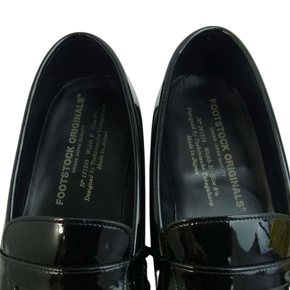 junhashimoto ジュンハシモト 111161 × FOOTSTOCK フットストック コイン ローファー ブラック系 3【中古】