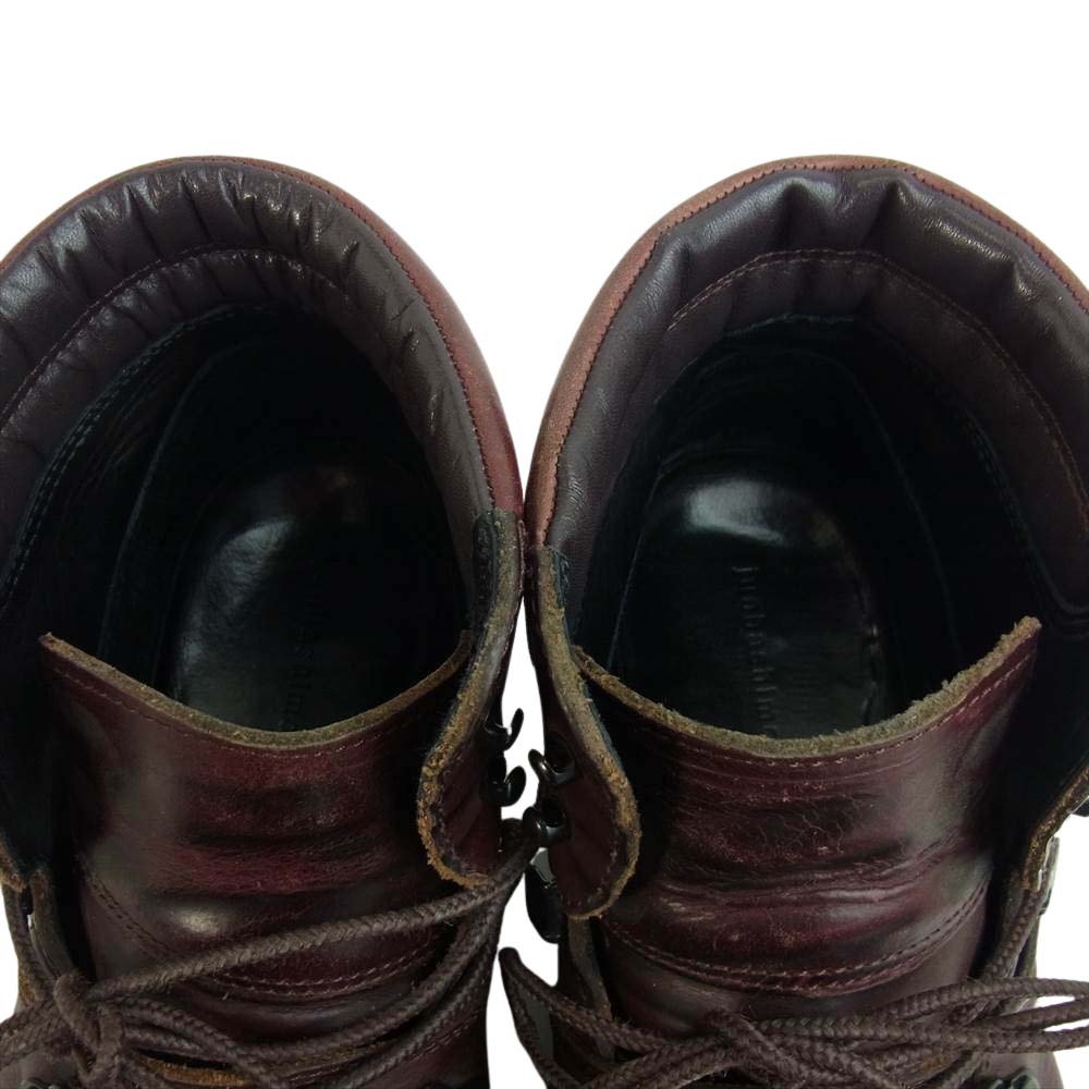 junhashimoto ジュンハシモト S22 マウンテン トレッキング レザー ブーツ ダークブラウン系 41【中古】