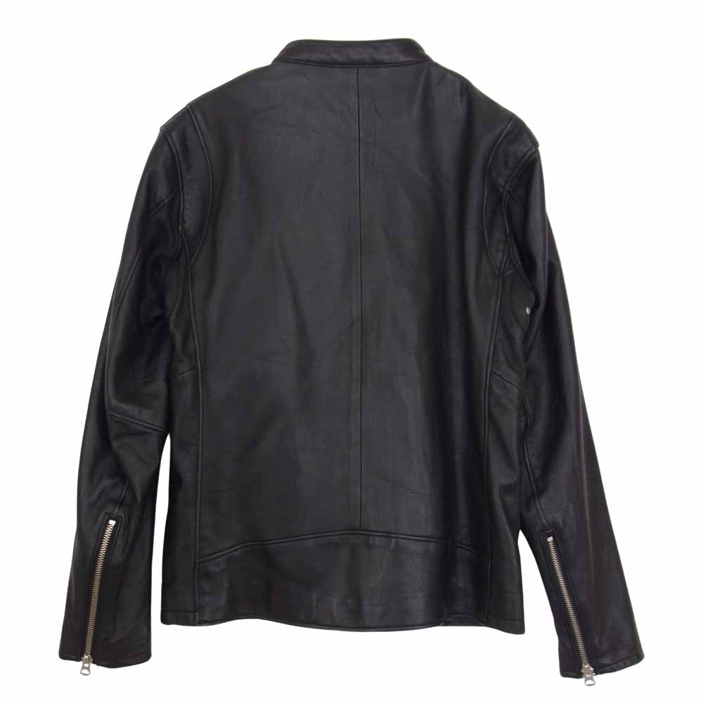 ビューティーアンドユース ラムレザー シングル ライダース ジャケット ブラック系 S【中古】