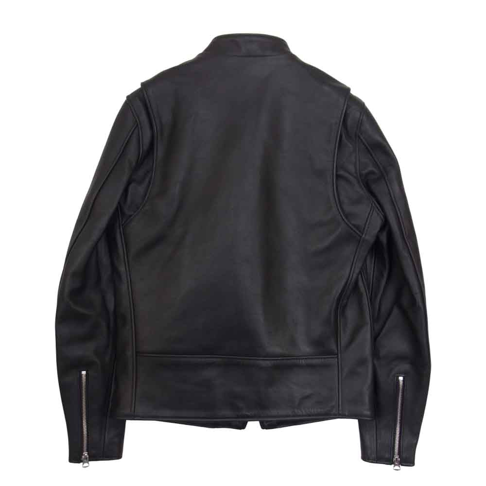 schott ショット 7009 641XX シングル レザー ライダース ジャケット ブラック系 34【中古】