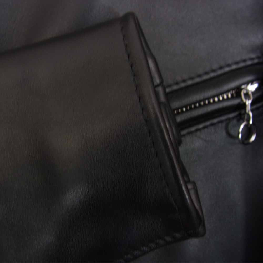 schott ショット 7009 641XX シングル レザー ライダース ジャケット ブラック系 34【中古】