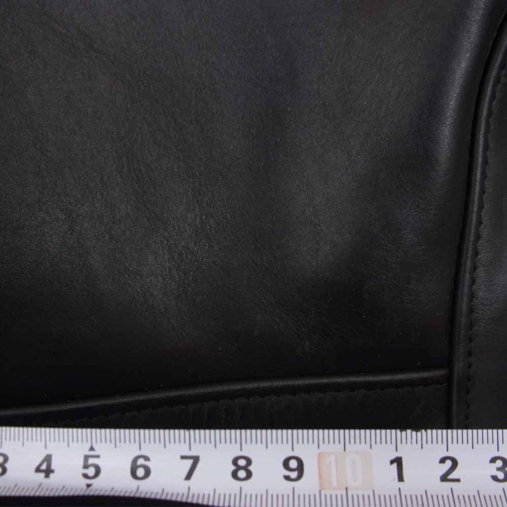 schott ショット 7009 641XX シングル レザー ライダース ジャケット ブラック系 34【中古】
