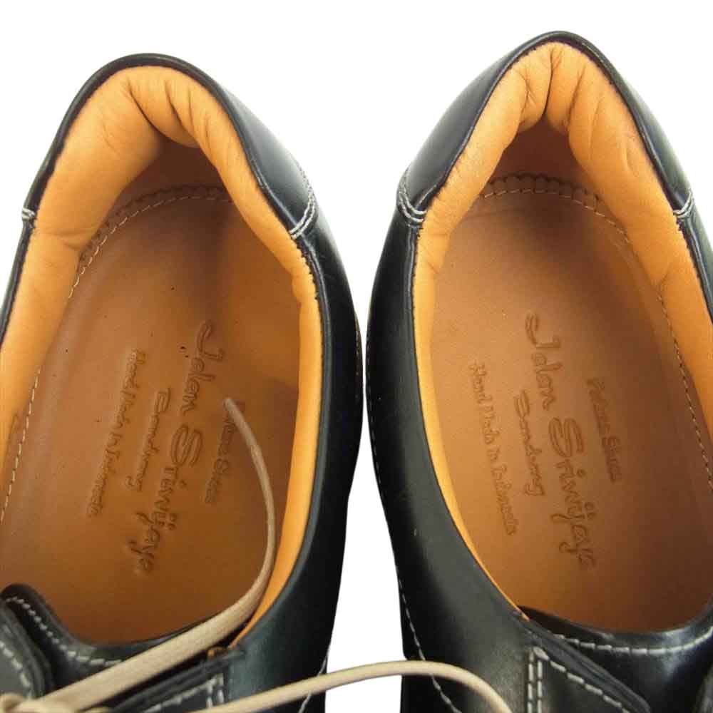 JALAN SRIWIJAYA ジャランスリウァヤ 210306 INTELLIGENCE SHOES インテリジェンス レザー シューズ UK8 ブラック系 UK8【極上美品】【中古】