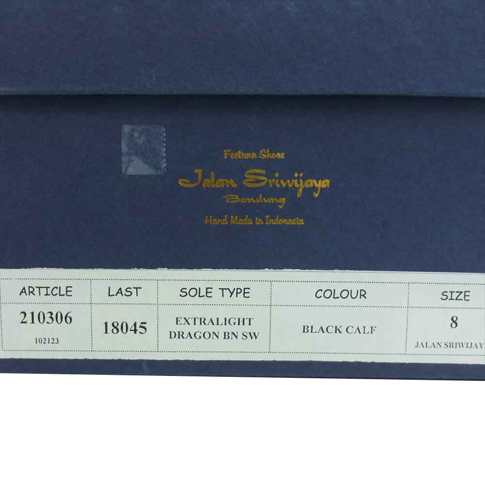 JALAN SRIWIJAYA ジャランスリウァヤ 210306 INTELLIGENCE SHOES インテリジェンス レザー シューズ UK8 ブラック系 UK8【極上美品】【中古】