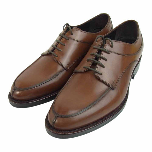 JALAN SRIWIJAYA ジャランスリウァヤ 98809 ダイナイトソール Uチップ ビジネスシューズ UK6 ブラウン系 UK6【極上美品】【中古】